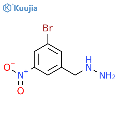 (3-bromo-5-nitrophenyl)methylhydrazine structure