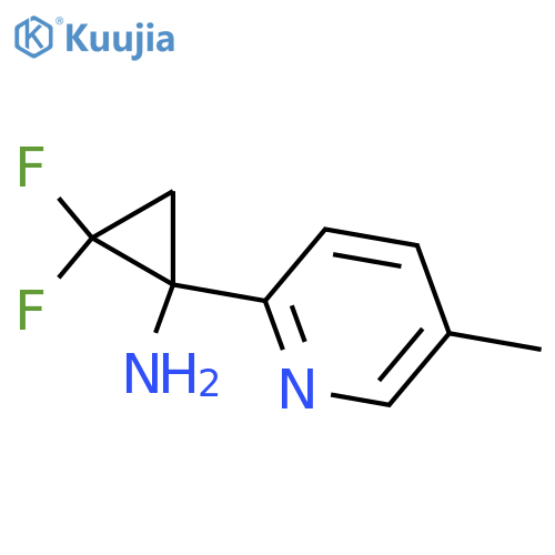 2,2-difluoro-1-(5-methylpyridin-2-yl)cyclopropan-1-amine structure