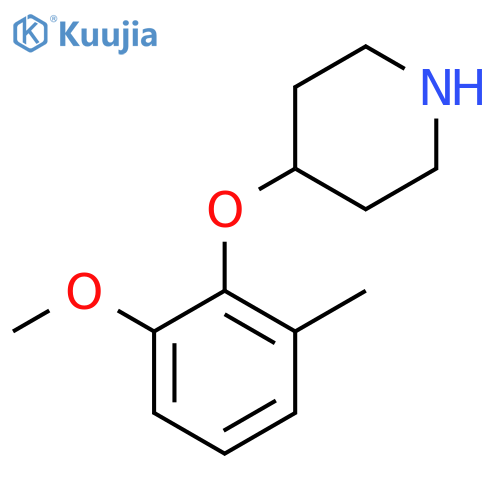 4-(2-methoxy-6-methylphenoxy)piperidine structure