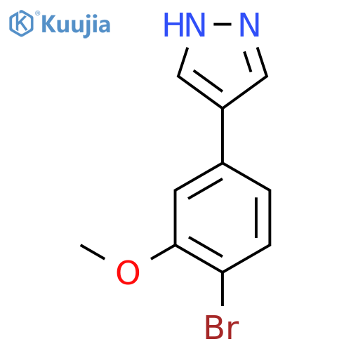 4-(4-bromo-3-methoxyphenyl)-1H-pyrazole structure