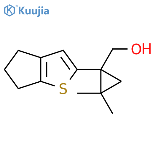 (1-{4H,5H,6H-cyclopentabthiophen-2-yl}-2,2-dimethylcyclopropyl)methanol structure