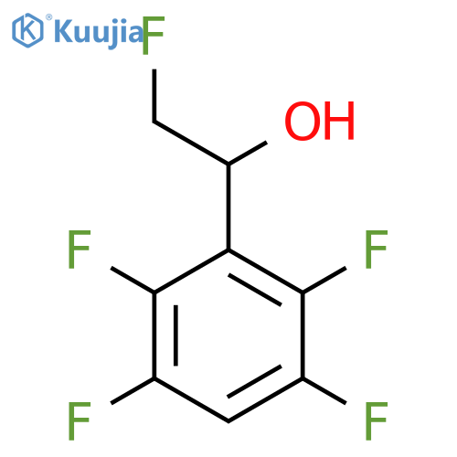 2-fluoro-1-(2,3,5,6-tetrafluorophenyl)ethan-1-ol structure