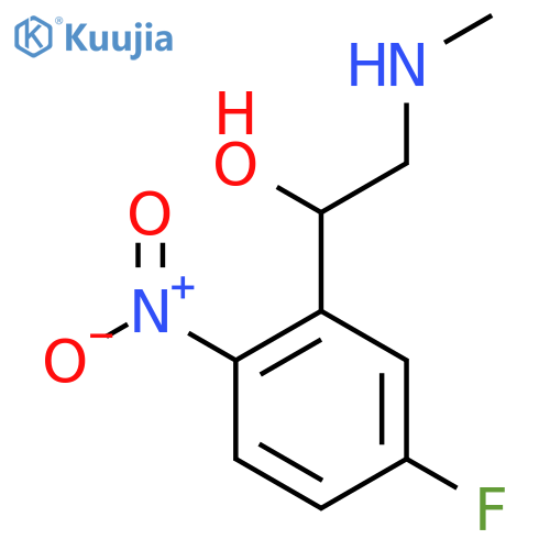 1-(5-fluoro-2-nitrophenyl)-2-(methylamino)ethan-1-ol structure