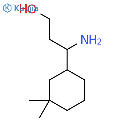 3-amino-3-(3,3-dimethylcyclohexyl)propan-1-ol structure