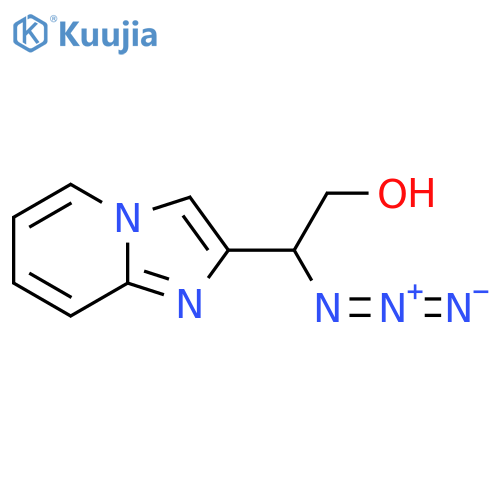 2-azido-2-{imidazo1,2-apyridin-2-yl}ethan-1-ol structure