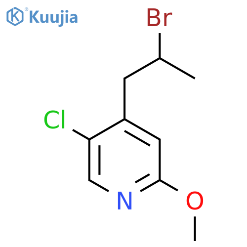 4-(2-bromopropyl)-5-chloro-2-methoxypyridine structure