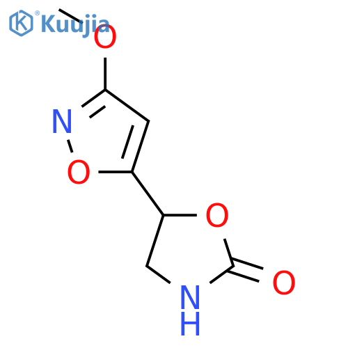 5-(3-methoxy-1,2-oxazol-5-yl)-1,3-oxazolidin-2-one structure
