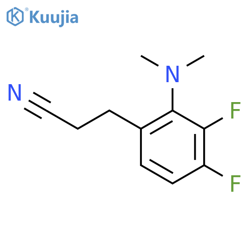 3-2-(dimethylamino)-3,4-difluorophenylpropanenitrile structure