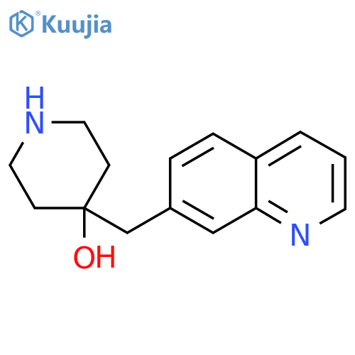 4-(quinolin-7-yl)methylpiperidin-4-ol structure