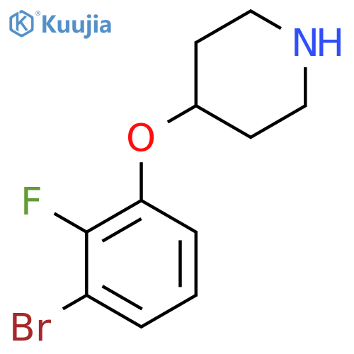 4-(3-bromo-2-fluorophenoxy)piperidine structure