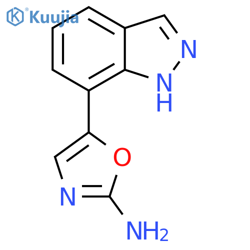 5-(1H-indazol-7-yl)-1,3-oxazol-2-amine structure