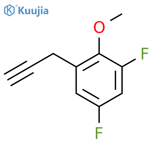 1,5-difluoro-2-methoxy-3-(prop-2-yn-1-yl)benzene structure