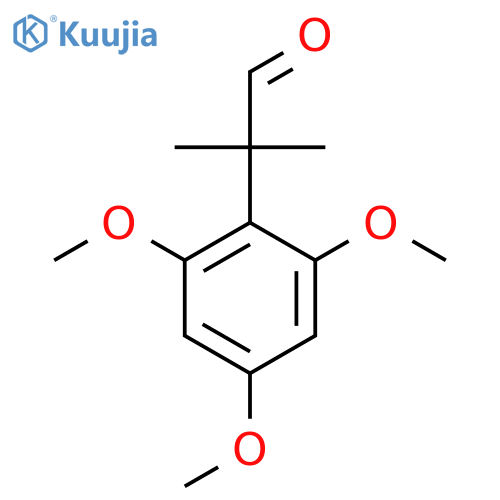 2-methyl-2-(2,4,6-trimethoxyphenyl)propanal structure
