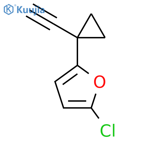 2-chloro-5-(1-ethynylcyclopropyl)furan structure