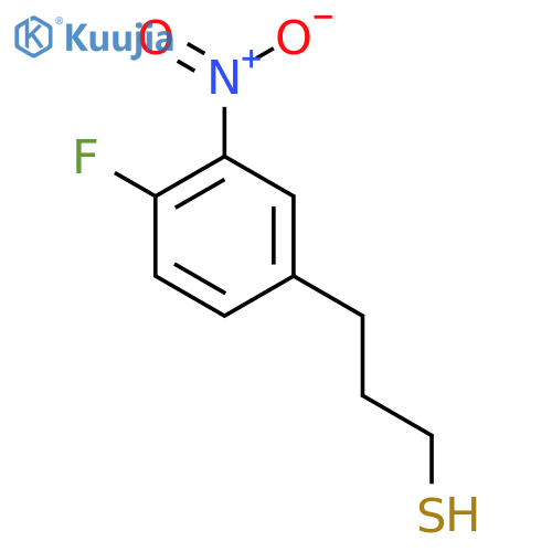 3-(4-fluoro-3-nitrophenyl)propane-1-thiol structure