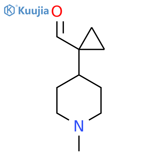 1-(1-methylpiperidin-4-yl)cyclopropane-1-carbaldehyde structure