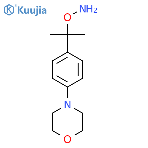 O-{2-4-(morpholin-4-yl)phenylpropan-2-yl}hydroxylamine structure