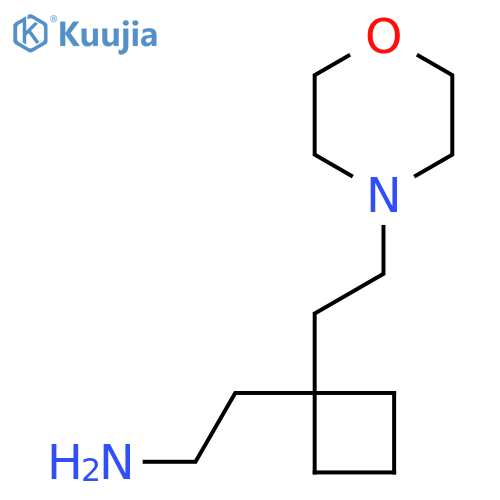 2-{1-2-(morpholin-4-yl)ethylcyclobutyl}ethan-1-amine structure