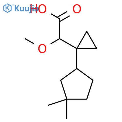 2-1-(3,3-dimethylcyclopentyl)cyclopropyl-2-methoxyacetic acid structure