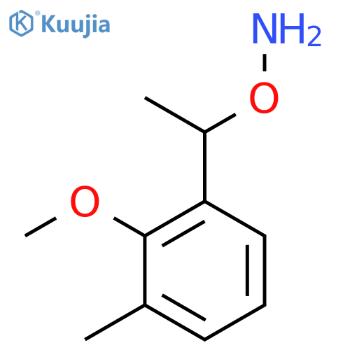 O-1-(2-methoxy-3-methylphenyl)ethylhydroxylamine structure
