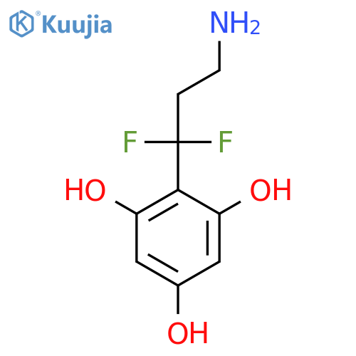 2-(3-amino-1,1-difluoropropyl)benzene-1,3,5-triol structure