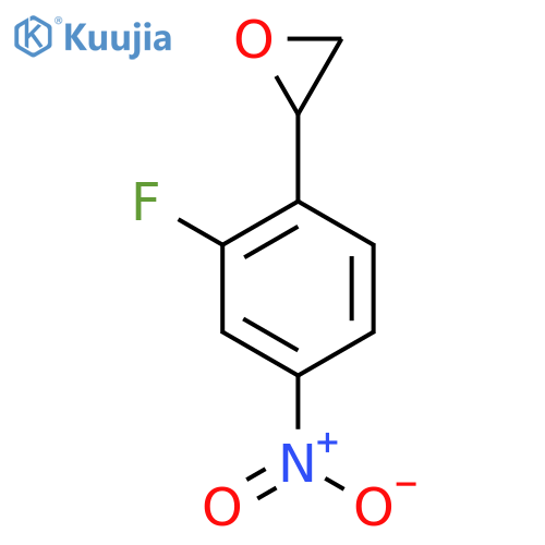 2-(2-fluoro-4-nitrophenyl)oxirane structure