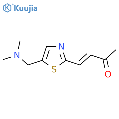 4-{5-(dimethylamino)methyl-1,3-thiazol-2-yl}but-3-en-2-one structure