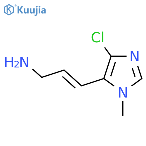 3-(4-chloro-1-methyl-1H-imidazol-5-yl)prop-2-en-1-amine structure
