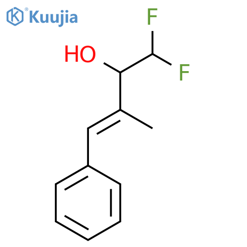 1,1-difluoro-3-methyl-4-phenylbut-3-en-2-ol structure
