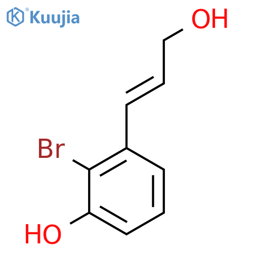 2-bromo-3-(3-hydroxyprop-1-en-1-yl)phenol structure