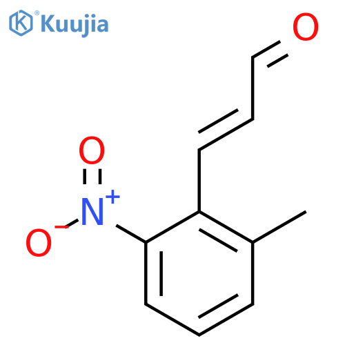 3-(2-methyl-6-nitrophenyl)prop-2-enal structure