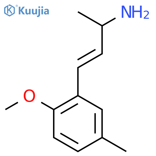 4-(2-methoxy-5-methylphenyl)but-3-en-2-amine structure
