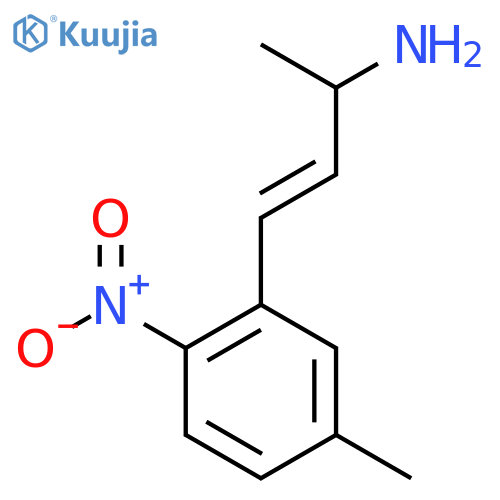 4-(5-methyl-2-nitrophenyl)but-3-en-2-amine structure