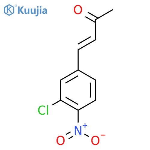 4-(3-chloro-4-nitrophenyl)but-3-en-2-one structure
