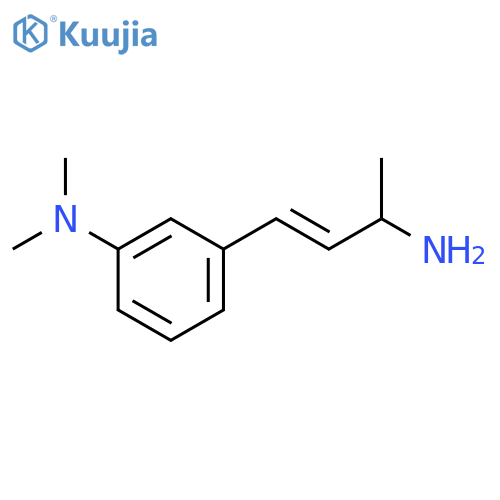 3-(3-aminobut-1-en-1-yl)-N,N-dimethylaniline structure