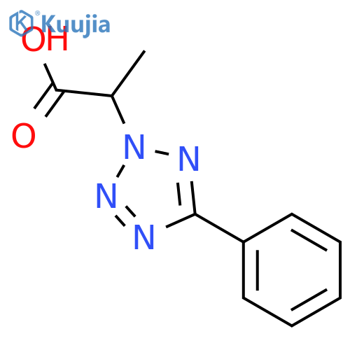 2-(5-phenyl-2H-1,2,3,4-tetrazol-2-yl)propanoic Acid structure