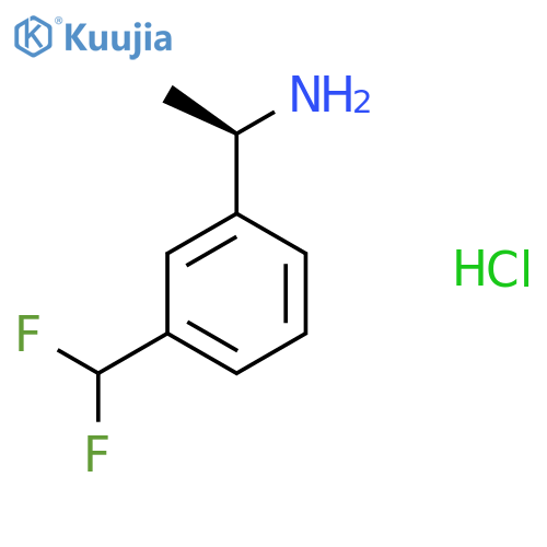 (R)-1-(3-(Difluoromethyl)phenyl)ethan-1-amine hydrochloride structure