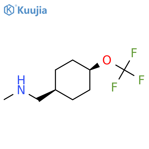 cis-N-methyl-1-[4-(trifluoromethoxy)cyclohexyl]methanamine structure