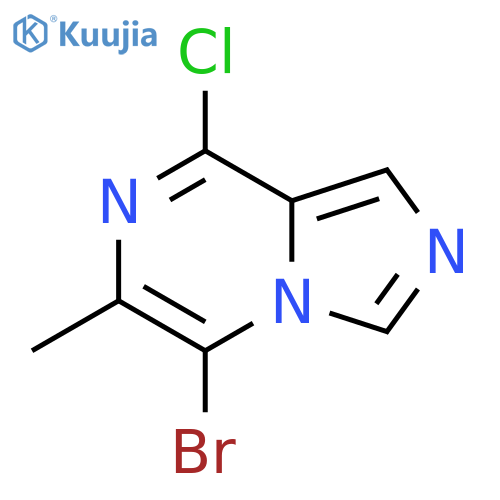 Imidazo[1,5-a]pyrazine, 5-bromo-8-chloro-6-methyl- structure