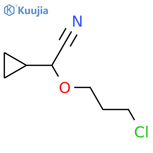2-(3-Chloropropoxy)-2-cyclopropylacetonitrile structure