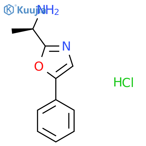 2-Oxazolemethanamine, α-methyl-5-phenyl-, hydrochloride (1:1), (αR)- structure