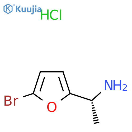 (1R)-1-(5-bromofuran-2-yl)ethan-1-amine hydrochloride structure