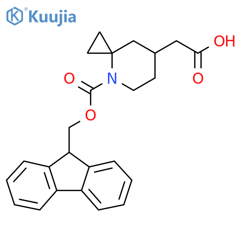 2-(4-{[(9H-fluoren-9-yl)methoxy]carbonyl}-4-azaspiro[2.5]octan-7-yl)acetic acid structure