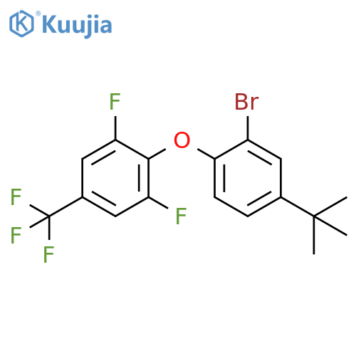 Benzene, 2-[2-bromo-4-(1,1-dimethylethyl)phenoxy]-1,3-difluoro-5-(trifluoromethyl)- structure
