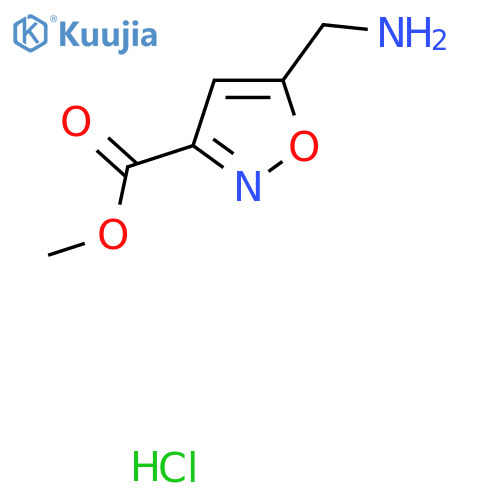 Methyl 5-(aminomethyl)isoxazole-3-carboxylate hydrochloride structure