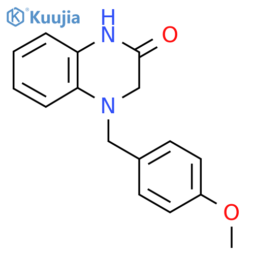 4-[(4-Methoxyphenyl)methyl]-1,3-dihydroquinoxalin-2-one structure