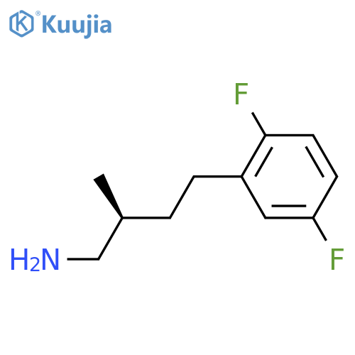 (2S)-4-(2,5-Difluorophenyl)-2-methylbutan-1-amine structure