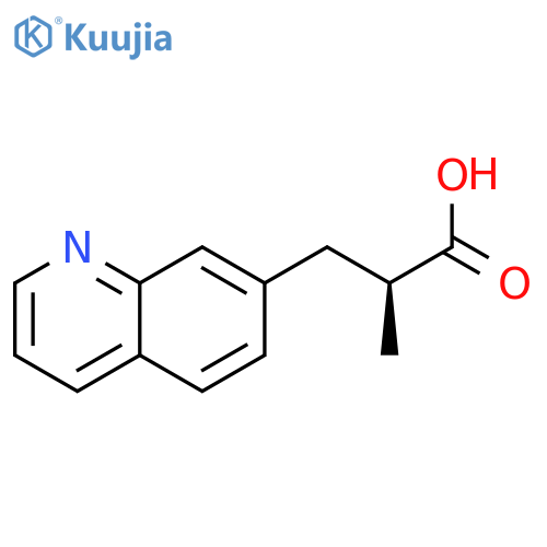 (2S)-2-Methyl-3-quinolin-7-ylpropanoic acid structure