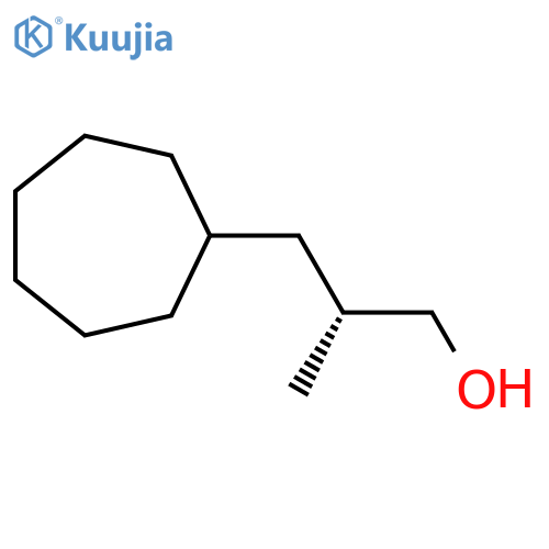 (2R)-3-Cycloheptyl-2-methylpropan-1-ol structure