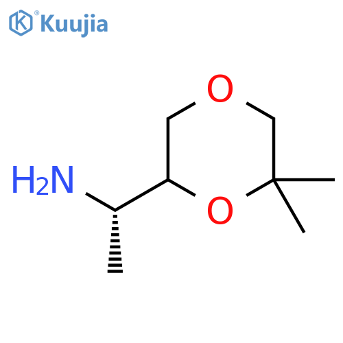 (1S)-1-(6,6-Dimethyl-1,4-dioxan-2-yl)ethanamine structure